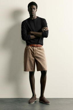 MOCAS?N PIEL CASUAL / Gris Topo - Zara фото 2