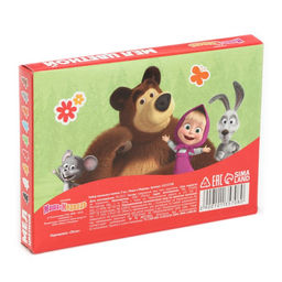 Цена за 5 шт. Мелки цветные школьные, набор 9 шт. «Маша и медведь», прямоугольные