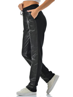 Брюки прямые флисовые с плащевой тканью - А+б коллекция фото 20