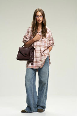 Рубашка в клетку Pink&Brown - Erist store фото 6