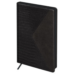 Ежедневник BG 2026г. А5 176л. кожзам "Reptile. Onyx" (DdA5_09609) темно-коричневый, цв.срез, тв.переплет, карман