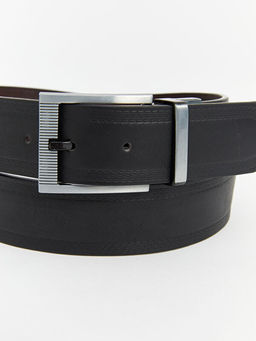 Deri G?r?n?ml? Erkek Kemer