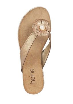 Шлепки, золотистые - Heine фото 4