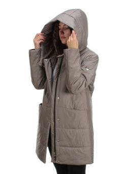 22225 DK.BEIGE Куртка демисезонная женская (100 гр. синтепон) - Фабричный китай фото 10