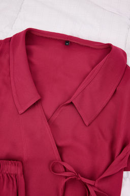 Ekru Duz Shally Dokuma Pijama Tak?m? THMSS26PT00029 - Trendyolmilla фото 16