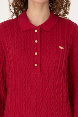 Kad_n Koyu Frambuaz Sweatshirt - U.s. polo assn фото 6