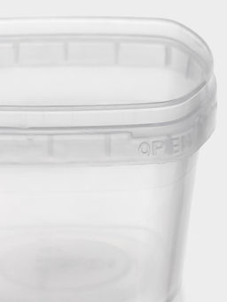 Цена за 6 шт. Контейнер пищевой ПластоС, 280 мл, d=11 см, h=7 см, с герметичной крышкой, пластик, прозрачный