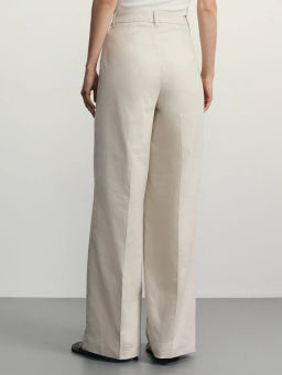 Брюки прямого кроя с содержанием льна / Zarina  фото 4