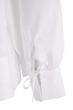 Sustainable Beyaz Boho Modal Baglama Detayl? Oversize Modal Gomlek TWOAW26GO00080