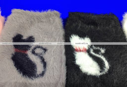 Цена за 10 пар. МИНИBS носки женские ангора НОРКА Кошечка арт. 2770-1 36-41 (фактически 36-41) - Weiwei фото 4