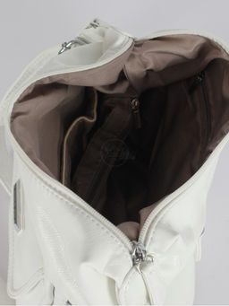 Сумка женская искусственная кожа Guecca-113, 1отд+карм/пер, плечевой ремень, белый SALE 264010 - Adelia фото 7