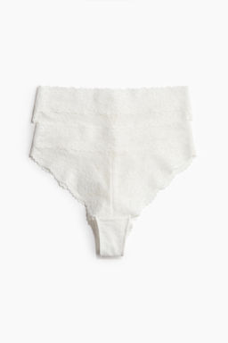 Pack de 2 bragas Brazilian de encaje