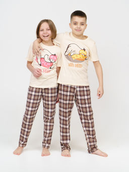 М28/3Д Пижама детская "Бежевый"