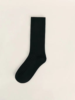 Носки высокие в рубчик с добавлением вискозы / Zarina