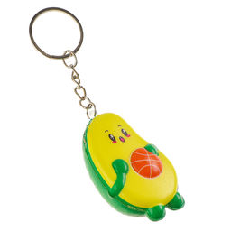 Цена за 12 шт. Сквиш - брелок детский «Авокадо», антистресс - игрушка, МИКС