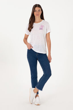 Kad_n Beyaz Ti__rt Sepette S_rpriz _ndirim - U.s. polo assn фото 4