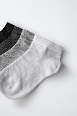 FOUR-PACK OF PLAIN ANKLE SOCKS - Zara фото 7
