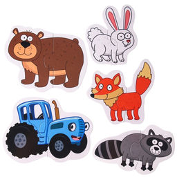 Макси-пазлы Синий трактор: Лесные жители  фото 2