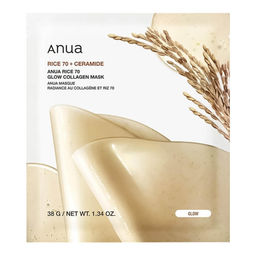 Anua Rice 70 Glow Collagen Mask, 38g *1ea - Гидрогелевая маска для сияния кожи с рисом