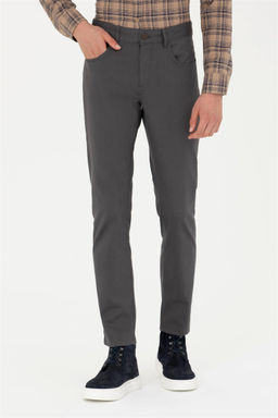 Мужские брюки из плотной ткани антрацитового цвета - U.s. polo assn фото 2