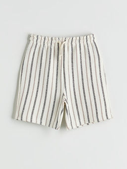 Beli Lastikli ?izgili Erkek ?ocuk ?ort