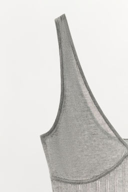 BODY PUNTO MEZCLA VISCOSA / Gris vigor? - Zara фото 7