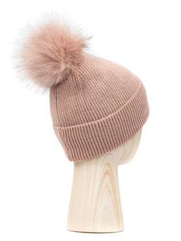 Шапка жен. шерсть+нейл+акр+люр LB-D77103 dirty pink - Labbra фото 2