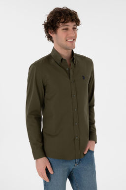 Erkek Koyu Haki Uzun Kollu Basic G_mlek Sepette S_rpriz _ndirim - U.s. polo assn фото 2