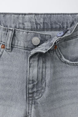 BERMUDA DENIM STRAIGHT / Gris medio - Zara фото 3