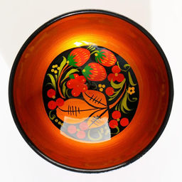 Чашка деревянная хохлома «Ягодка», 15×7 см