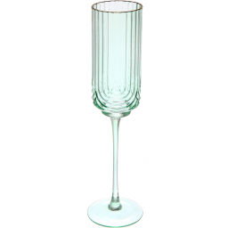 Бокал для шампанского 210мл "Enjoy Life" в наборе 6шт, цвет зеленый