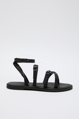 Trendyol Shoes Taba Capraz Bantl? Bilekten Baglamal? Kad?n Sandalet TAKSS25SD00051 - Trendyolmilla фото 9