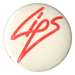 Значок рекламный Lips