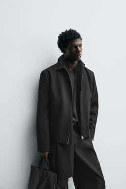 TEXTURED ZIP-UP JACKET - Zara фото 6