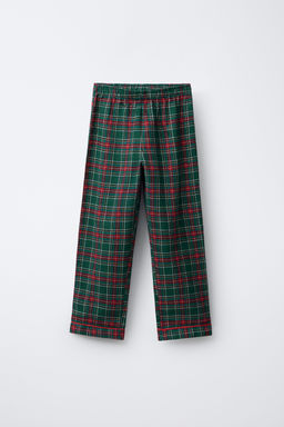 AGES 6-14 / CHECK FLANNEL PYJAMAS - Zara фото 4