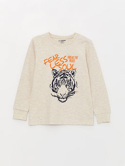 Bisiklet Yaka Bask?l? Uzun Kollu Erkek ?ocuk Pijama Tak?m? - Waikiki фото 2