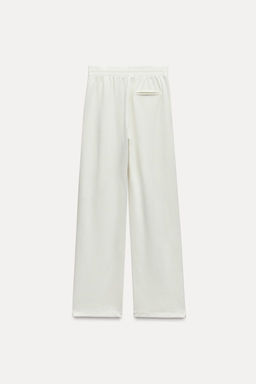 WASHED INTERLOCK TROUSERS - Zara фото 7