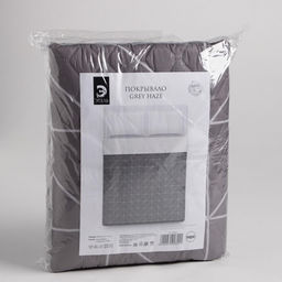 Покрывало «Этель» 2 сп Grey haze, 180×210±5 см, микрофибра