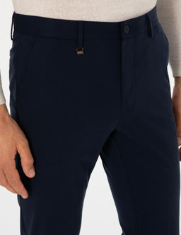 Lacivert Slim Fit Kanvas Pantolon - Cacharel фото 5
