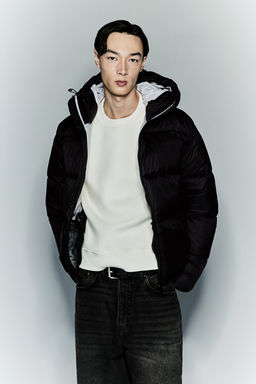 Chaqueta acolchada repelente al agua Loose Fit - H&m фото 4