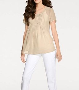 Блузка, песочная