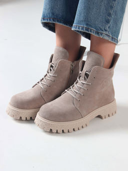 Ботинки EDART 228.V.1541 be. Каменный замша/шерсть - Ed'art фото 9