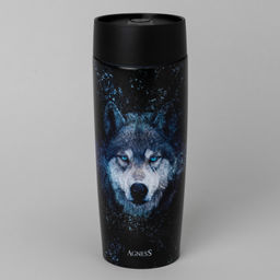 ТЕРМОКРУЖКА AGNESS ВОЛК 360МЛ