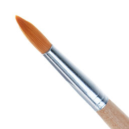 Цена за 10 шт. Кисть для рисования, нейлон, № 12, круглая, деревянная ручка, международный размер