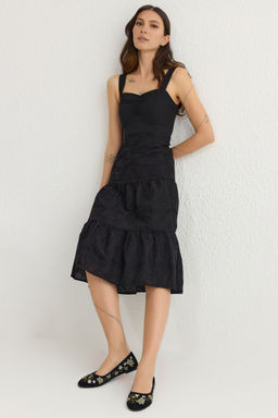 Trendyolmilla Shoes Siyah Nak?sl? Badem Burun Kad?n Babet TAKSS25BE00012  фото 4