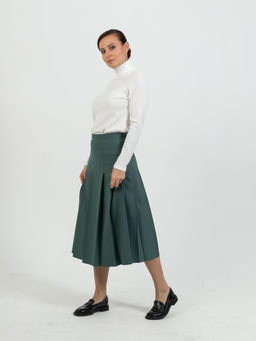 с шерстью в составе! юбка расклешенная - Трика фото 4