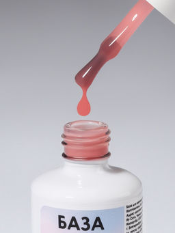 База камуфлирующая для ногтей, трехфазная, 15 мл, LED/UV, розовая (016) - Qf фото 3