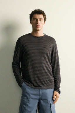 CAMISETA JACQUARD RAYAS C??AMO - VISCOSA / rayas - Zara фото 2