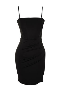 TRENDYOLMILLA Ac?k Yesil Vucuda Oturan Korse Detayl? Orme K?sa S?k Abiye Elbise TPRSS23EL00104  фото 7