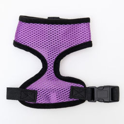 Шлейка мягкая из неопрена, размер L, ОШ 39 см, ОГ 36-46 см, фиолетовая - Пижон фото 5